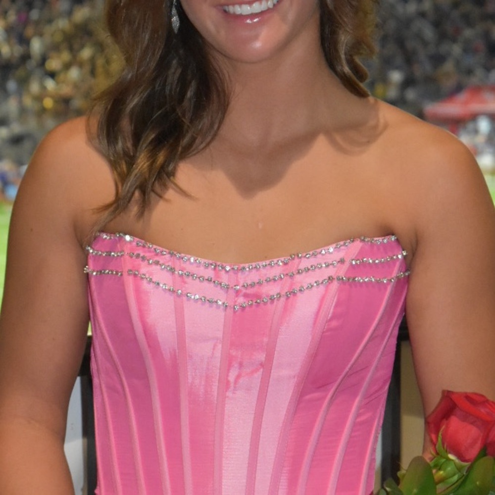 Sherri hill size 2 Elegant Pink Strapless Corset